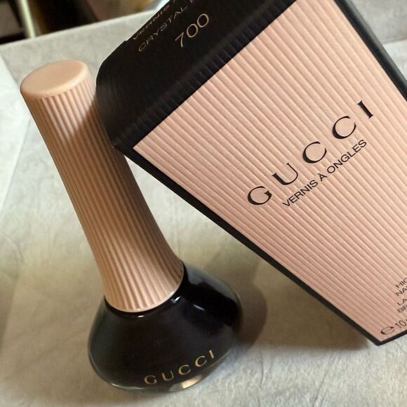 GUCCI VernisâĂ Ongles Nail Polish 700 Crystal Black â High-Shine Gloss - Picture 11 of 17